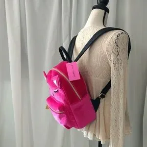 SALE! NWT BETSEY JOHNSON HOT PINK CAT BACKPACK Betsey Johnson | Bags | Sale Nwt Betsey Johnson Hot Pink Cat  main image 4